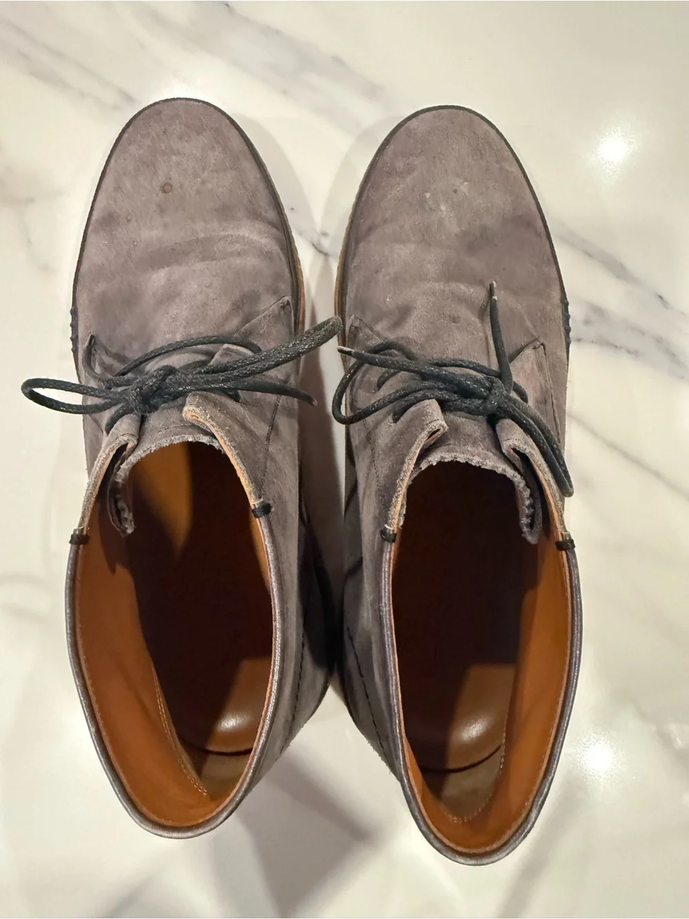 Berluti Paris Men's Suede Chukka Boots in Grey